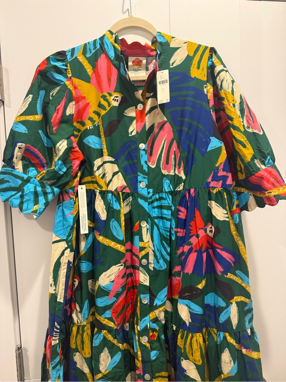 Farm Rio Anthropologie maxi dress - Picture 3 of 6